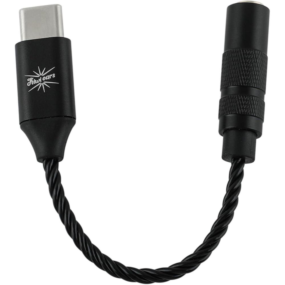 image:imageLinsoul Kiwi Ears AD1 TypeC to 35mm Female Headphone DAC Adapter Cable USB C to Aux IEM Dongle with KT02H20 Chip High Res 32bit384kHz CTIAStandard for iOSAndroidWindows SmartphonesLaptops