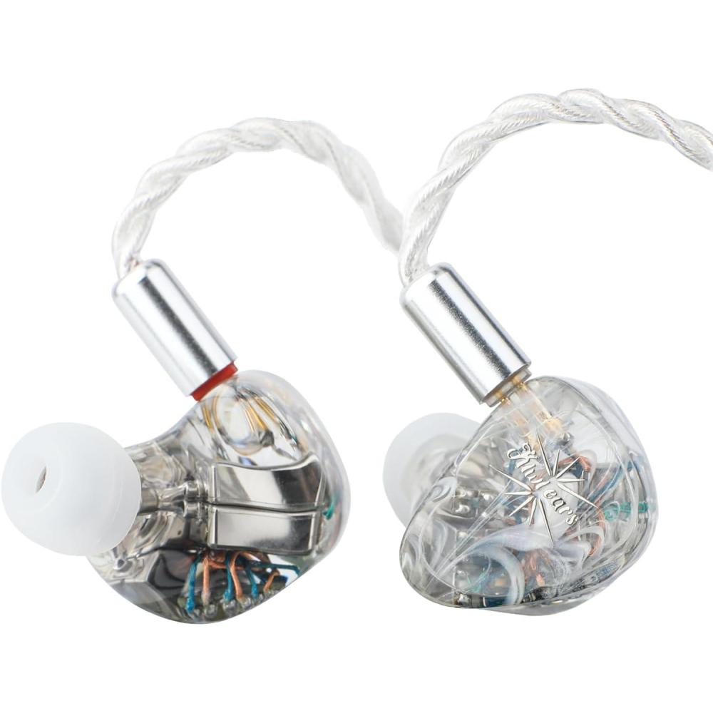 image:imageLinsoul Kiwi Ears Orchestra Lite Performance Custom 8BA inEar Monitor IEM with Detachable 4core 7N OxygenFree Copper OFC Cable Handcrafts Faceplate for Audiophile Studio Musician GreenClear
