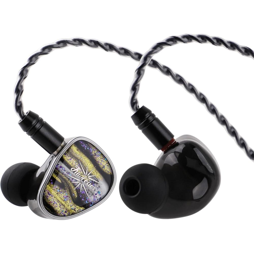 image:imageLinsoul Kiwi Ears tude in Ear Monitor 3BA1DD1BN Hybrid Driver IEM Earphones Gaming Earbuds HiFi Stereo Wired Ear Buds with Detachable 2Pin Cable for Audiophiles Musicians