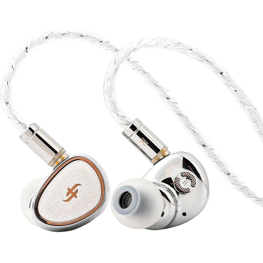image:imageLinsoul SIMGOT EA1000 Fermat 10mm Dynamic Driver in Ear Monitor HiFi in Ear Earphone IEM Wired Gaming Earbud with SilverPlated OFC Cable for Musician Audiophile