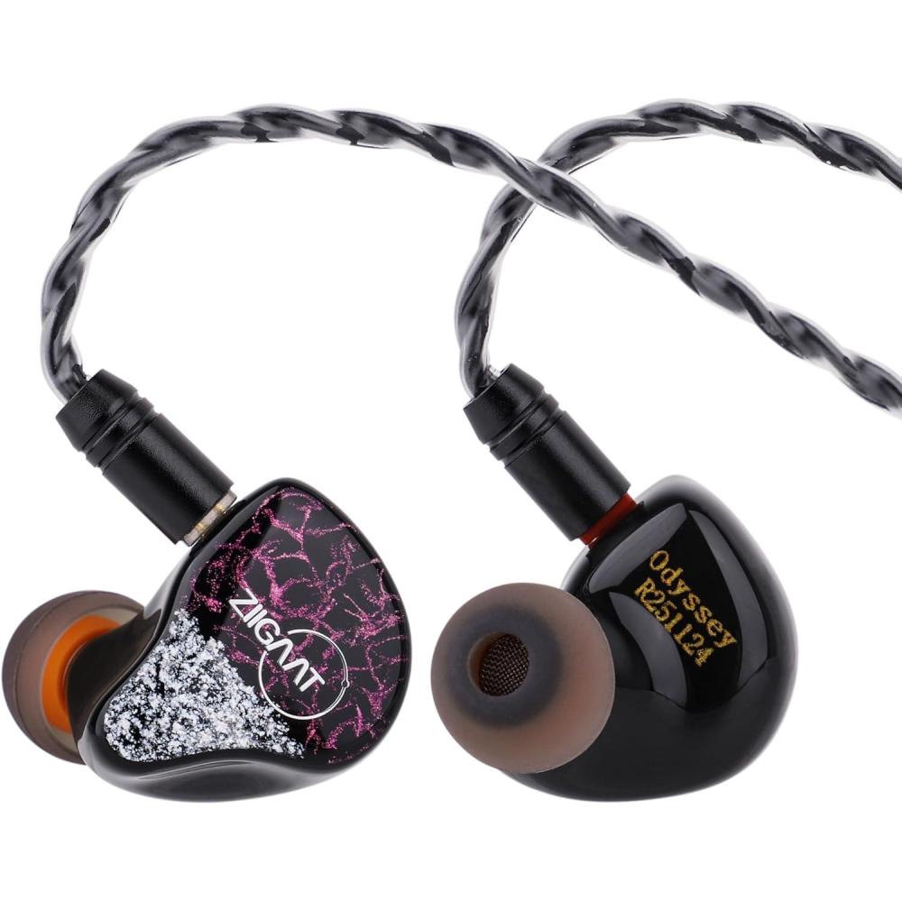 image:imageLinsoul ZiiGaat Odyssey InEar Monitor 1DD3BA Hybrid IEM Earphone Wired Gaming Earbuds Professional Sound Isolating Innerear Monitors with Detachable IEM Cable for Basslovers Musician Audiophile