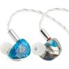 image:imageLinsoul Kiwi Ears Orchestra Lite Performance Custom 8BA inEar Monitor IEM with Detachable 4core 7N OxygenFree Copper OFC Cable Handcrafts Faceplate for Audiophile Studio Musician GreenBlue