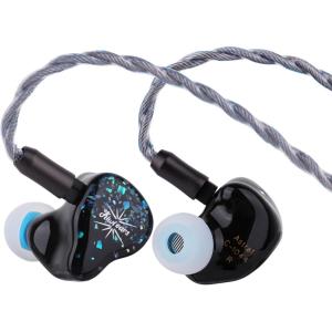 Linsoul Kiwi Ears Astral 1DD+6BA Hybrid in Ear Monitor, Wired Earbuds, HiFi Studio Recording &Mixing Earphone, Portable Gaming IEMs for Professional Music Engineers Audiophiles (Blue)(Blue)