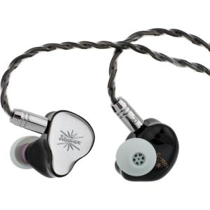 Linsoul Kiwi Ears KE4 in Ear Monitor, 2DD+2BA Hybrid Earphone, Gaming Earbuds, HiFi Wired IEM, with Detachable IEM Cable for Musician Audiophile (Silver)