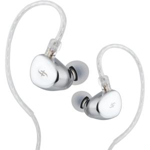 Linsoul SIMGOT EA500 10mm Dynamic Driver in Ear Monitor, Dual Cavity IEM with Replaceable Tuning Nozzle, Detachable 2 Pin OFC Silver Plated Cable for Audiophile