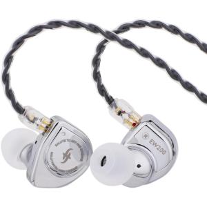 Linsoul SIMGOT EW200 10mm SCP Diaphragm Dynamic Driver in-Ear Earphones with All Metal Body, Detachable 0.78mm 2pin Silver-Plated OFC Cable for Audiophiles Musicians (EW200 Without Mic)(EW200 With Mic)
