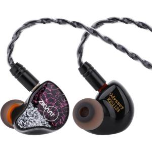Linsoul ZiiGaat Odyssey In–Ear Monitor, 1DD+3BA Hybrid IEM Earphone, Wired Gaming Earbuds, Professional Sound Isolating Inner-ear Monitors with Detachable IEM Cable for Bass-lovers Musician Audiophile