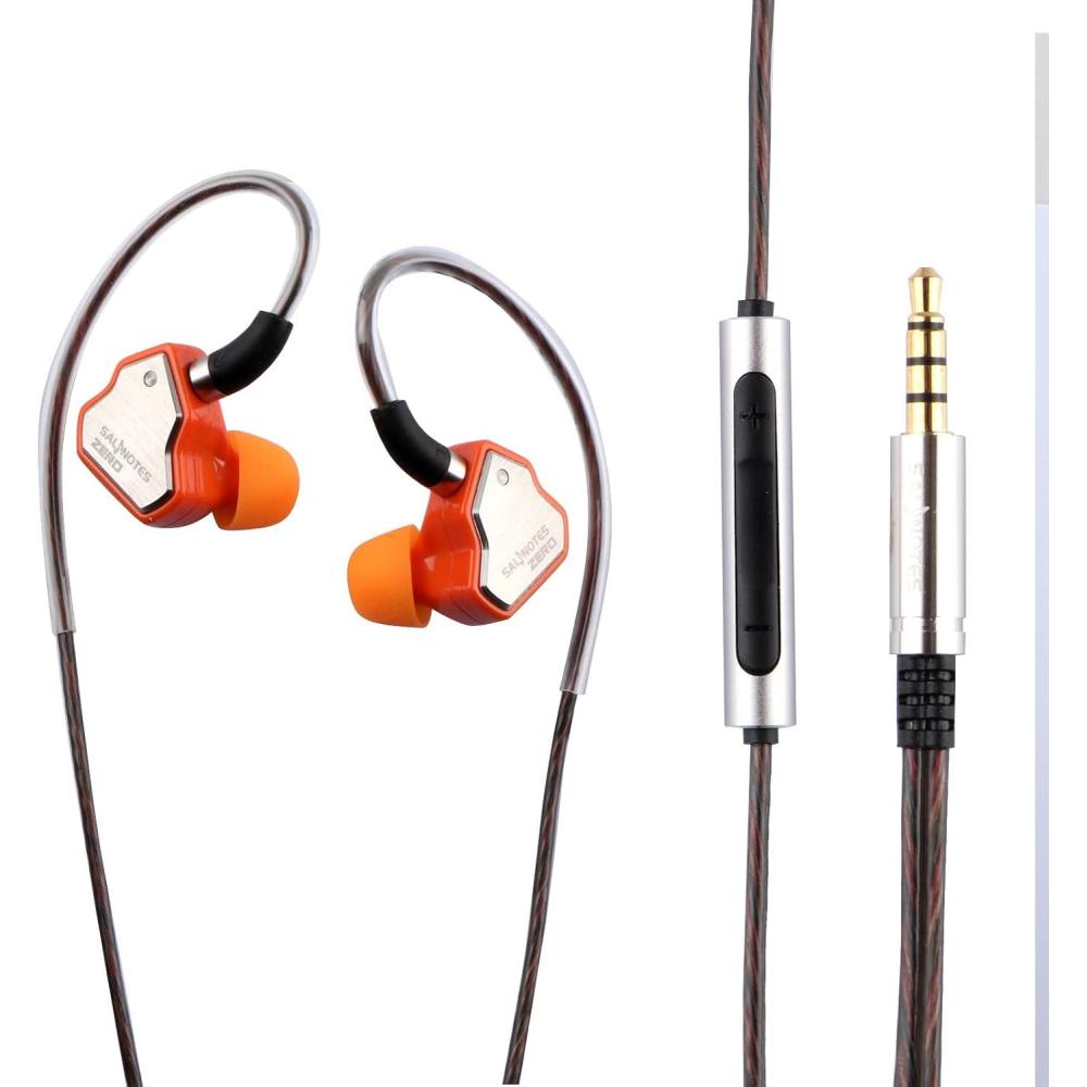 image:imageLinsoul 7Hz Salnotes Zero HiFi 10mm Dynamic Driver inEar Earphone IEM with Metal Composite Diaphragm Stainless Steel Faceplate Detachable 2Pin OFC Cable Rose with Mic Type COrange