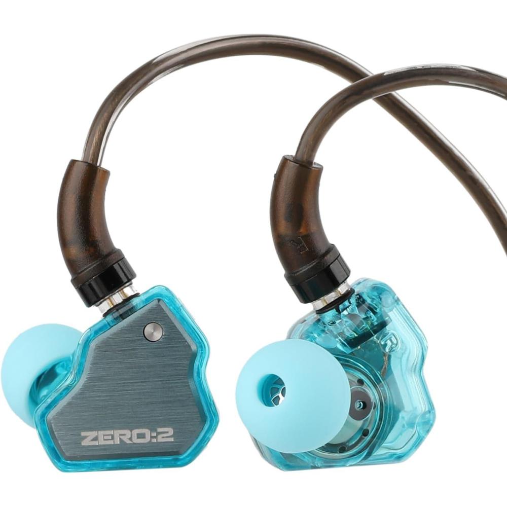 image:imageLinsoul 7Hz x Crinacle Zero2 in Ear Monitor Updated 10mm Dynamic Driver IEM Wired Earbuds Earphones Gaming Earbuds with OFC IEM Cable for Musician Without MIC BlueBlue