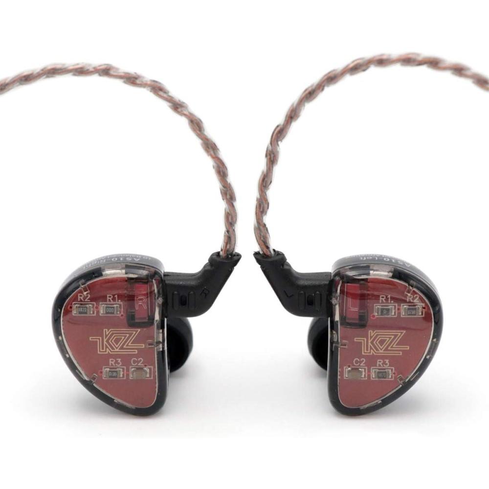 image:imageLinsoul KZ AS10 5BA HiFi Stereo inEar Earphone High Resolution Earbud Headphone with 075mm 2 pin Cable Five Balanced Armature Drivers Noise Cancellingwith Mic BlackBlack