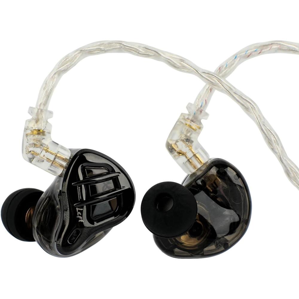 image:imageLinsoul KZ ZAR 7BA1DD inEar Monitor HiFi Wired Earbuds Gaming Earbuds Hybrid IEM Earphones with Recessed 2 Pin Detachable Cable for Musicians Studio Engineers and AudiophilesWithout MicWithout Mic