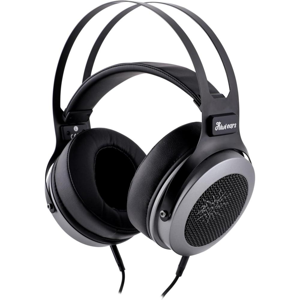 image:imageLinsoul Kiwi Ears Altruva Over Ear Headphone HiFi 50mm Dynamic Driver Monitoring Headphones Wired Gaming Headset OpenBack Stereo Headphones for Studio Engineer Audiophile Gaming BlackwoodBlackGrey