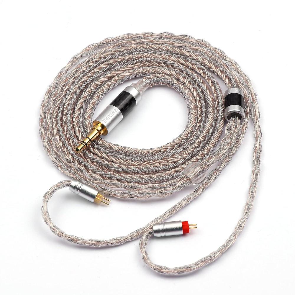 image:imageLinsoul Tripowin Jelly Upgraded 16 Core 21 Wires Per Core SilverPlated OCCAlloy Copper GrapheneOCC Mixed Braided Cable for Audiophile Musician35mm MMCX2Pin 078mm