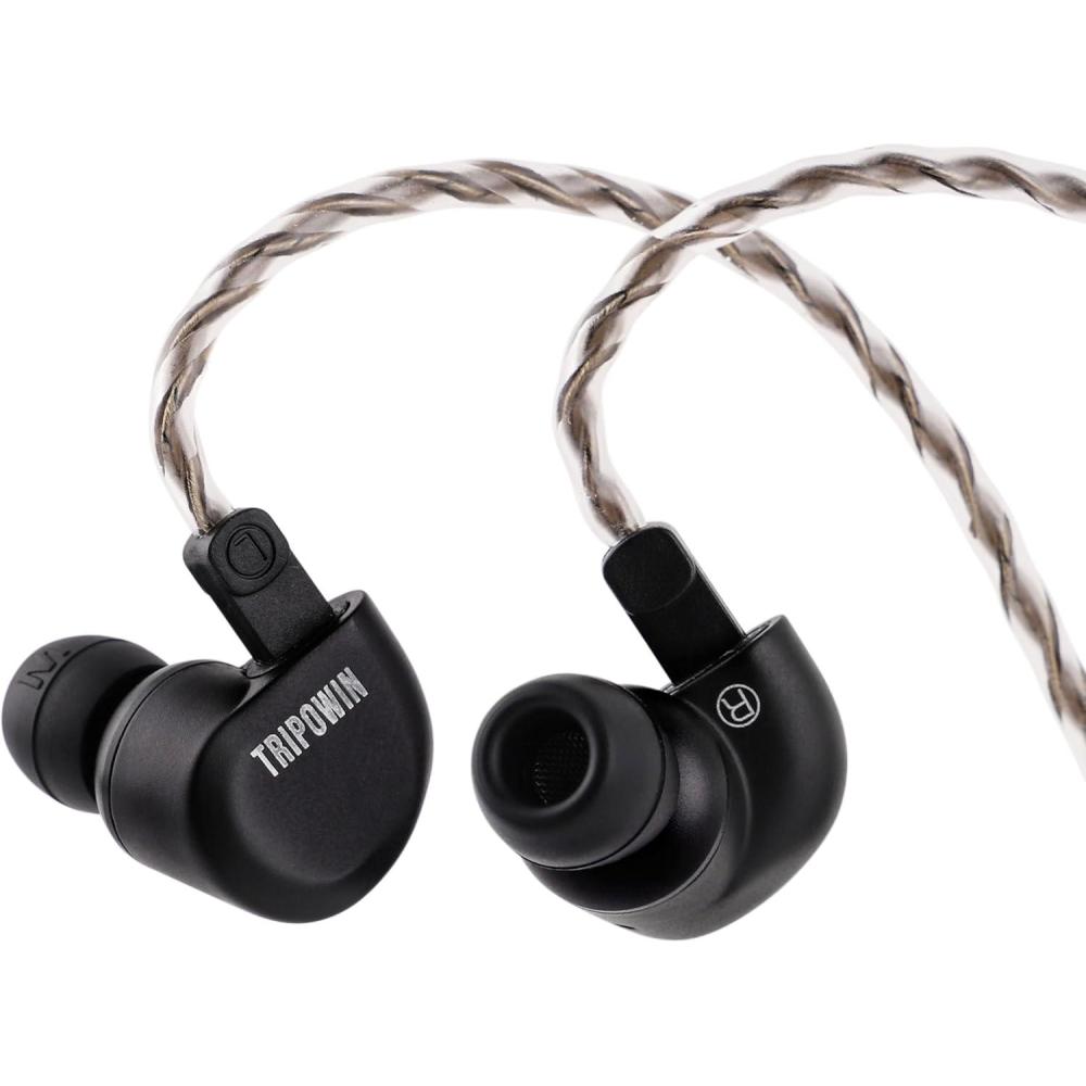 image:imageLinsoul Tripowin Ruta10 in Ear Monitor 10mm LCP Dynamic Driver IEM Earphones HiFi Wired Earbuds with CNC Alloy Shell and Detachable Silver Plated Cable for Musician Audiophile SilverBlack
