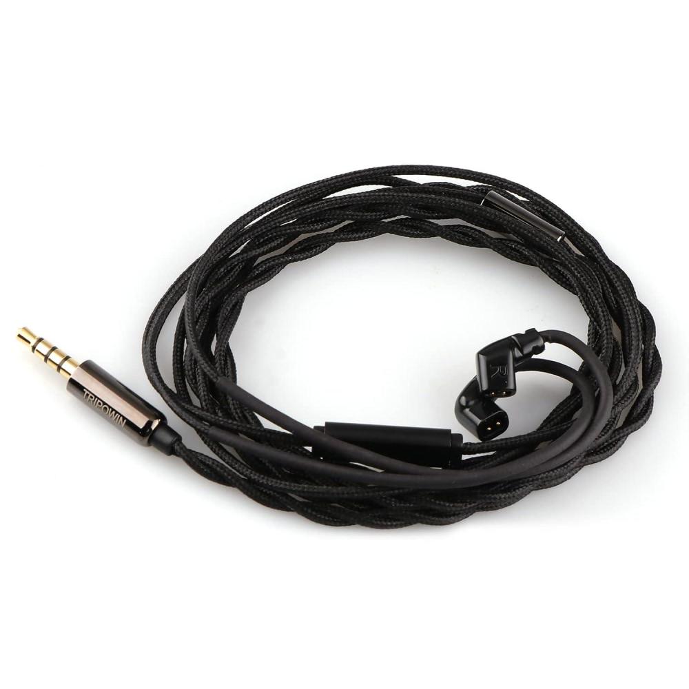 image:imageLinsoul Tripowin Zombur in Ear Monitor Cable 4N High Purity OFC Oxygen Free Cable HiFi Wired IEM Cable Cotton Yarn Outer Layer 35mm Audio Jack for Musician AudiophileWithout Mic MMCXRecessed 2Pin