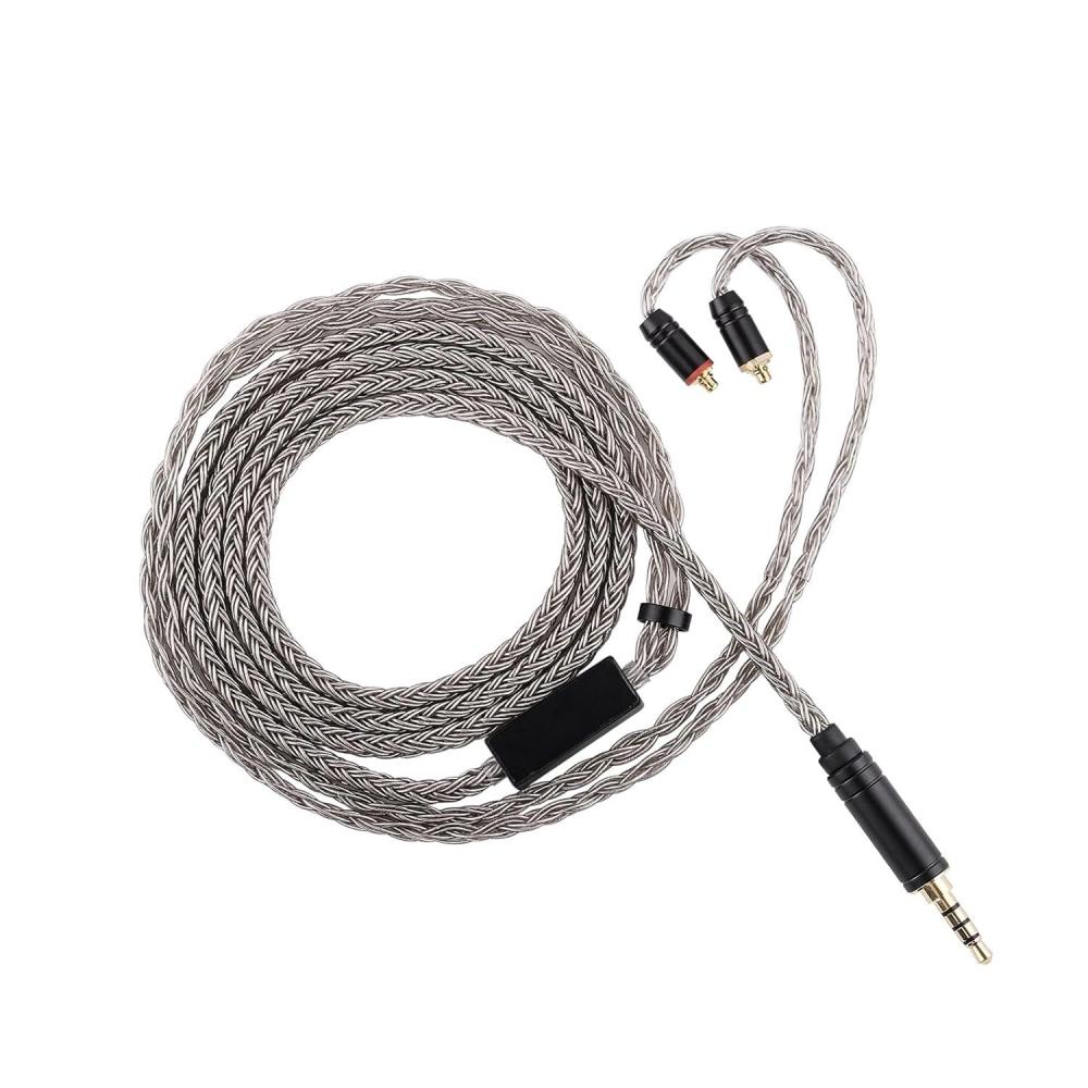 image:imageLinsoul Tripowin Zonie HiFi InEar Monitor Upgrade Cable with Omni Mic 16Core SilverPlated SPC Earphone Cable TypeC35mm Options 125m SPC TangleFree Wire for AudiophilesTypecRecessed 2PinMMCX