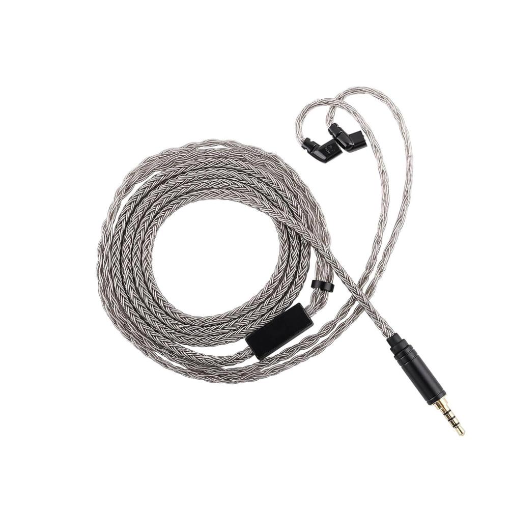 image:imageLinsoul Tripowin Zonie HiFi InEar Monitor Upgrade Cable with Omni Mic 16Core SilverPlated SPC Earphone Cable TypeC35mm Options 125m SPC TangleFree Wire for AudiophilesTypecRecessed 2PinRecessed 2Pin