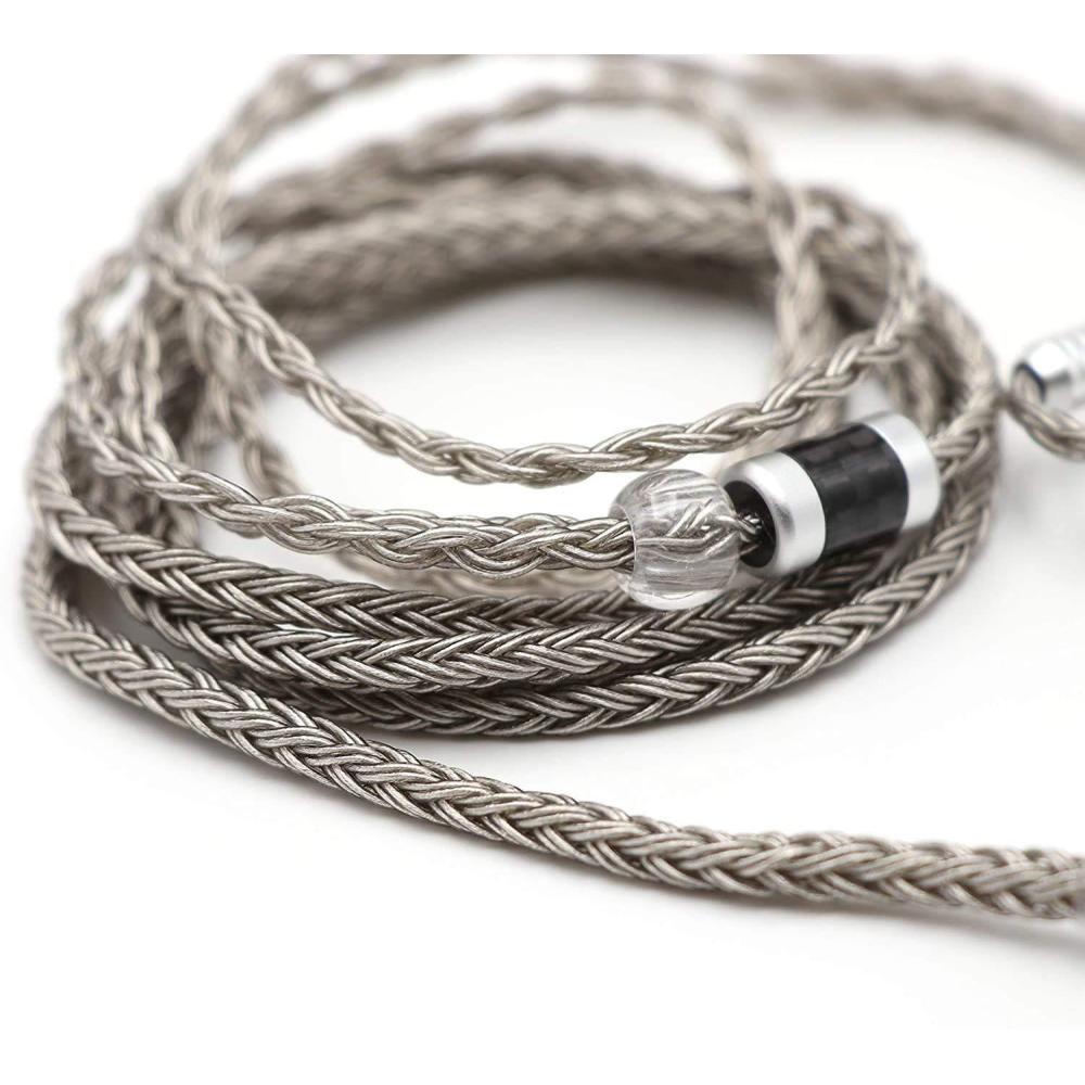 image:imageLinsoul Tripowin Zonie IEM Cable 16 Core Silver Plated Earphone Upgraded Cords 125m SPC in Ear Monitor Cable for 7HZ Timeless AE TINHIFI T2 PRO T3 T4MMCX 44mmGreyGrey