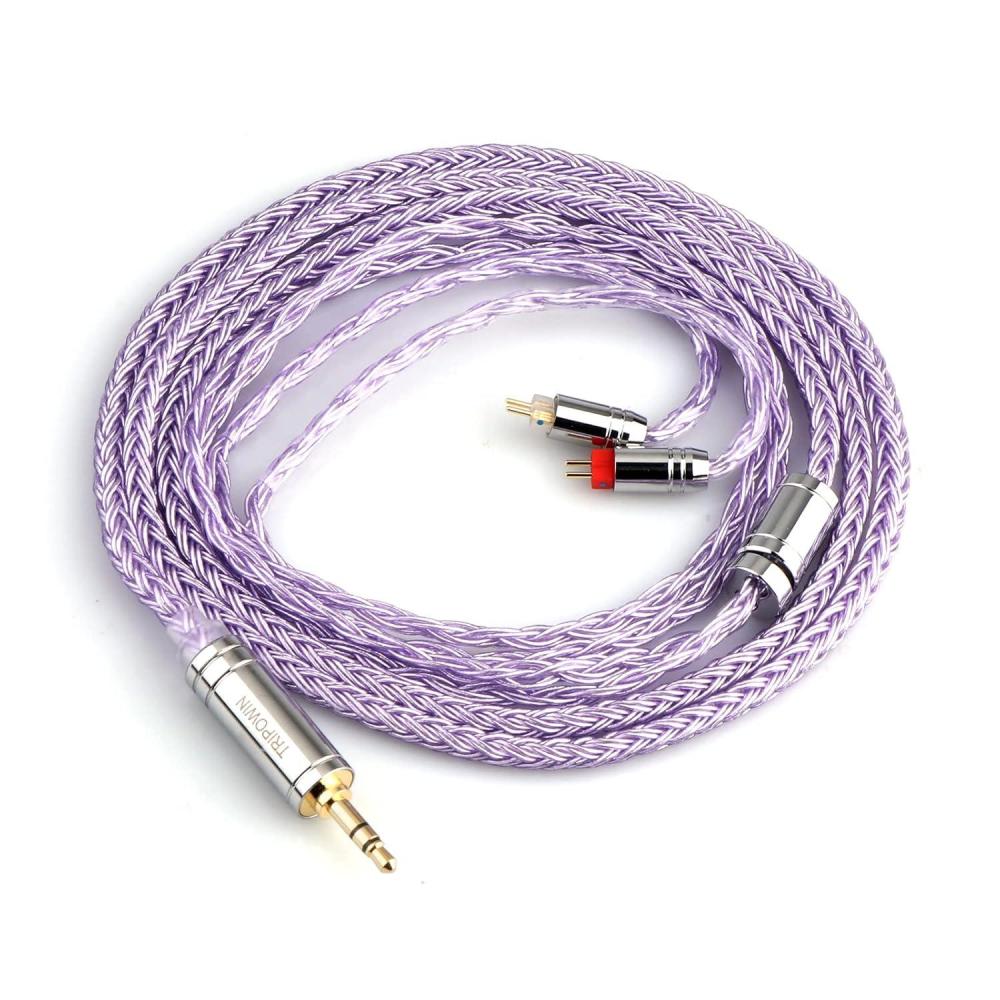 image:imageLinsoul Tripowin Zonie IEM Cable 16 Core Silver Plated Earphone Upgraded Cords 125m SPC in Ear Monitor Cable for 7hz Zero2 Orchestra Lite Cadenza Hype4 Supermix42pin 078mm 35mmGreyLavender