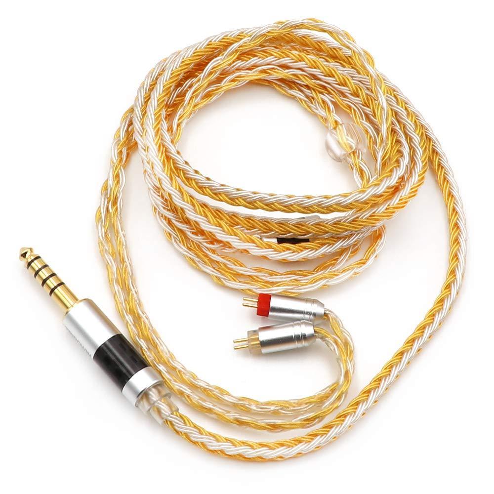 image:imageLinsoul Tripowin Zonie IEM Cable 16 Core Silver Plated Earphone Upgraded Cords 125m SPC in Ear Monitor Cable for 7hz Zero2 Orchestra Lite Cadenza Hype4 Supermix42pin 078mm 44mmVioletGold