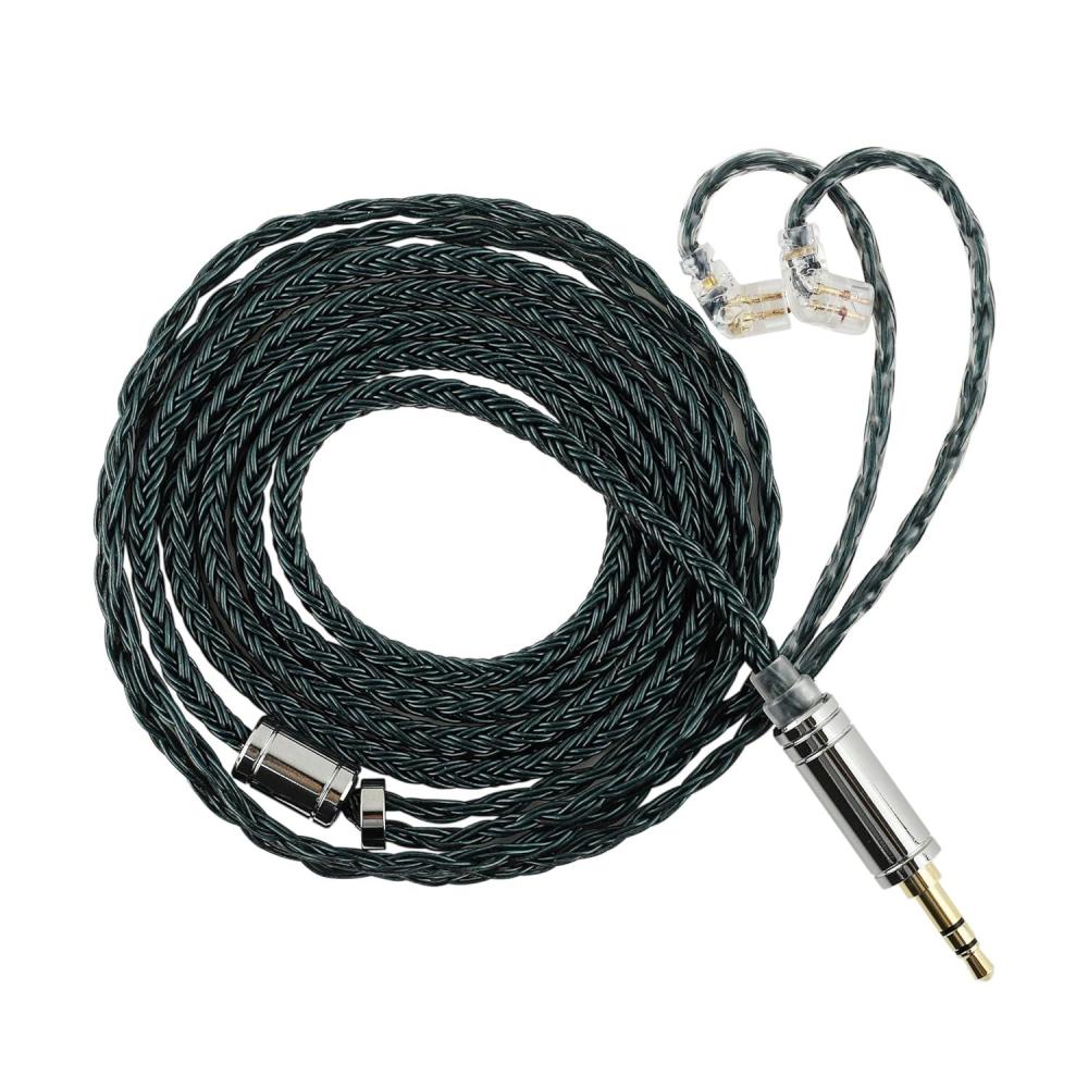 image:imageLinsoul Tripowin Zonie IEM Cable 16 Core Silver Plated Earphone Upgraded Cords 125m SPC in Ear Monitor Cable for KZ ZS10 PRO 2 AS10 PRO Tangzu Waner SIMGOT EM6LRecessed 2pin 44mmVioletMoss