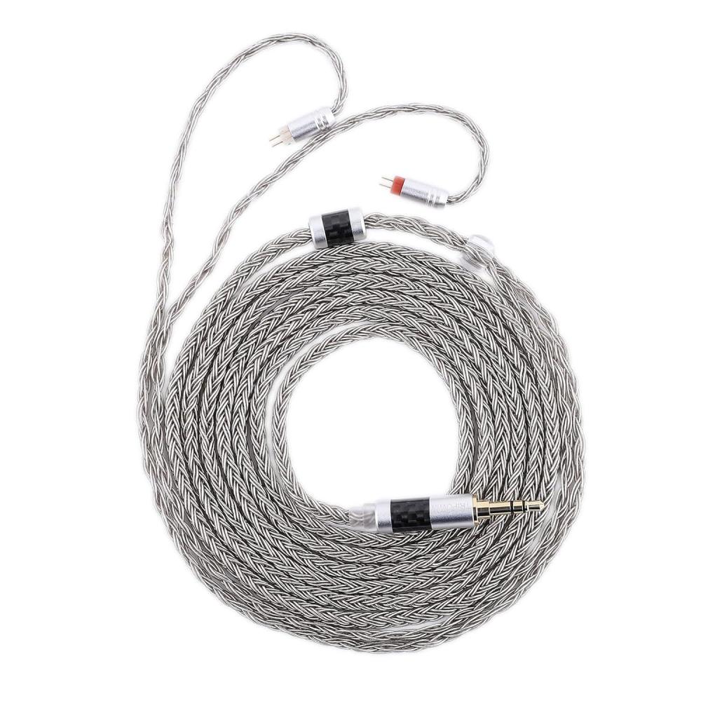 image:imageLinsoul Tripowin Zonie IEM Cable 2m Long Earbud Cord 16 Core Silver Plated Earphone Cable in Ear Monitor Wire for Audiophile Musician MMCX2Pin