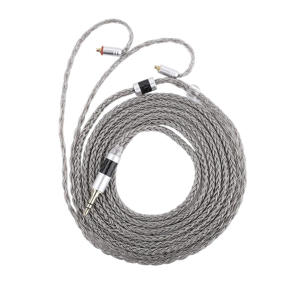 image:imageLinsoul Tripowin Zonie IEM Cable 2m Long Earbud Cord 16 Core Silver Plated Earphone Cable in Ear Monitor Wire for Audiophile Musician MMCXMMCX
