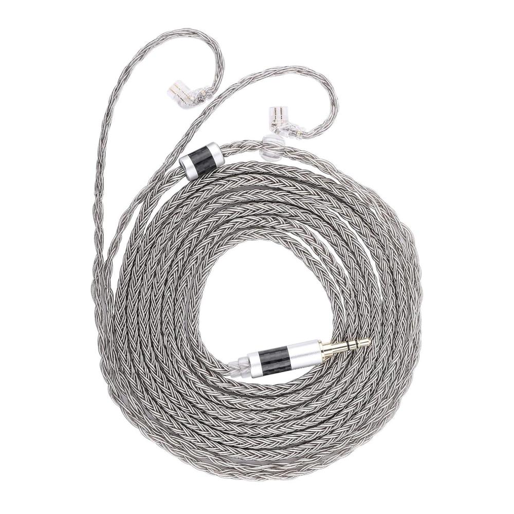 image:imageLinsoul Tripowin Zonie IEM Cable 2m Long Earbud Cord 16 Core Silver Plated Earphone Cable in Ear Monitor Wire for Audiophile Musician MMCXRecessed 2Pin