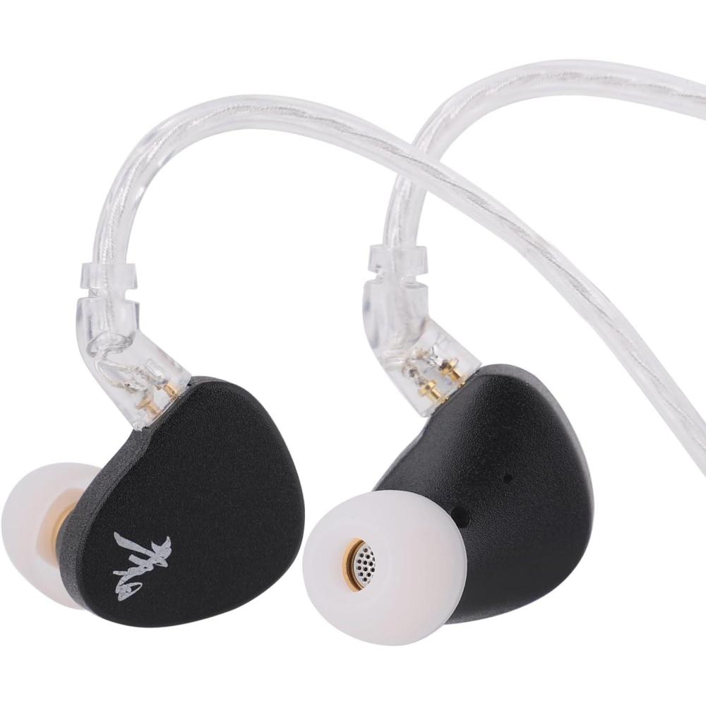 image:imageLinsoul WGZBLON SHU in Ear MonitorDual Dynamic Driver HiFi IEM EarphonesProfessional DAC Chip Wired EarbudsZinc Alloy ShellHighPurity SilverPlated Cable for Audiophile TypeC with Mic BlackBlack
