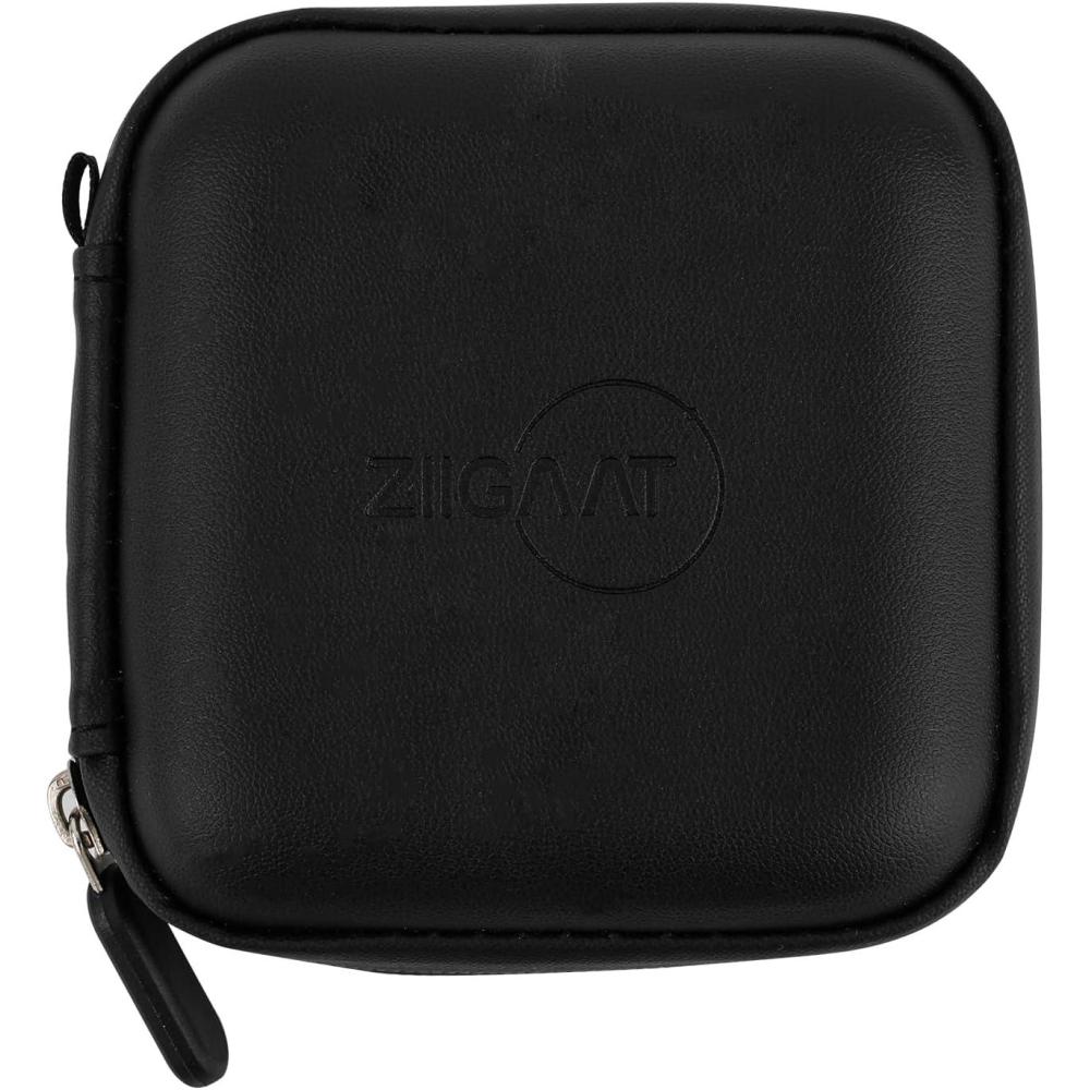 image:imageLinsoul ZiiGaat Square Earbud Case Portable Wired Earphone Carrying Case Waterproof Leather Storage Bag for KZ ZS10 PRO SIMGOT EM6L 7Hz Zero2TANGZU Waner SG and Zonie Black