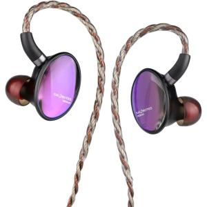 7Hz x Crinacle Salnotes Dioko HiFi 14.6mm Planar Diaphragm Driver in Ear Earphone IEMs with CNC Aviation-Grade Aluminum Case, Detachable 4-Core Litz OCC Copper Cable for Audiophile Musician Studio