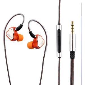 Linsoul 7Hz Salnotes Zero HiFi 10mm Dynamic Driver in-Ear Earphone IEM with Metal Composite Diaphragm Stainless Steel Faceplate Detachable 2Pin OFC Cable (Rose, with Mic, Type C)(Orange)
