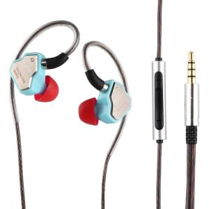 Linsoul 7Hz Salnotes Zero HiFi 10mm Dynamic Driver in-Ear Earphone IEM with Metal Composite Diaphragm Stainless Steel Faceplate Detachable 2Pin OFC Cable (Rose, with Mic, Type C)(Blue)