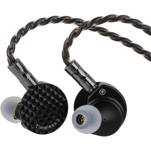 Linsoul 7Hz Timeless II in Ear Monitor, Upgraded 14.5mm Planar Magnetic Driver IEM, Wired Earbuds, with Tunable Nozzle and 7N OCC IEM Cable for Musician Audiophile (Timeless II)