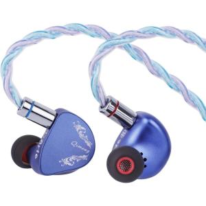Linsoul CVJ ARIA in Ear Monitor, 10mm Nano-Crystal Coated Dynamic Driver Earphone IEM, Wired Earbuds with Replaceable Tuning Nozzles, Detachable Cable for Musician Audiophile