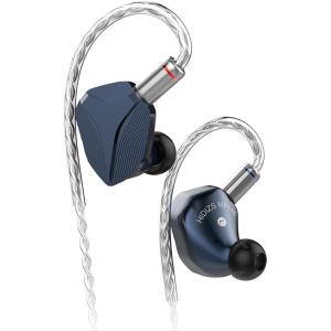Linsoul Hidizs MP145 in-Ear Monitor, 14.5mm Planar Magnetic Driver HiFi Earphone IEMs, Wired Gaming Earbud with Detachable 2Pin OFC Cable for Audiophiles Musicians (Blue, 3.5 mm)(Blue)