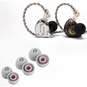 Linsoul KZ ZS10 Pro 4BA+1DD 5 Driver in Ear Monitor(Without Mic, Black) + Kiwi Ears Flex Earbud Tips, 3 Pairs, S/M/L Size