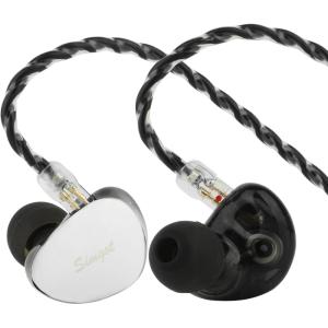 Linsoul SIMGOT EG280 in Ear Monitor, 1DD+1 Planar HiFi IEM, Wired Gaming Earphone with Microphone, 1.7m Long Detachable 2Pin OFC Cable, with USB-C Adapter, for FPS Games and Audiophile Musician
