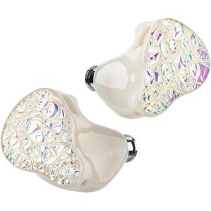 Linsoul THIEAUDIO Hype 4 2DD+4BA in Ear Monitor, HiFi IEM Earphones with Tonal Balance, Latest Sonion Driver, Detachable Silver-Plated OCC Cable for Audiophile Musician Professionals (White)(White)