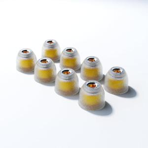 Linsoul Tangzu Tang Sancai Noble Earbud Tips,Stainless Steel IEM Ear Plugs,Replaceable Liquid Silicone Eartips,4 Pairs,Optional XS/S/M/L Size for in Ear Earphones (XS/S/M/L- Each Size)(S- 4 Pairs)