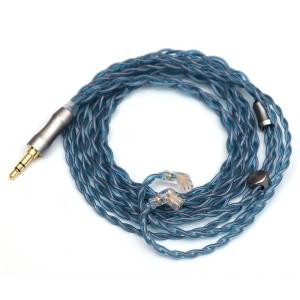 Linsoul Tripowin Altea Upgraded 6N OCC Litz 4 Cores HiFi Earphone Cable, 26 AWG High-Purity Monocrystalline Copper Wires for in Ear Earphone(3.5mm, 2pin 0.78mm)(Recessed 2pin)