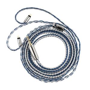 Linsoul Tripowin C-01 IEM Hybrid Copper-Silver Earphone Cable, 16-core, OFC and Silver-Plated Copper HiFi Replacement Cable for Wired Earbuds (2Pin, 3.5mm)(2Pin  3.5mm)