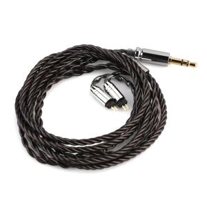 Linsoul Tripowin Mirage IEM Cable,30AWG OCC 4N HiFi IEM Upgrade Replacement Cable, with 3.5mm Audio Jack for in-Ear Monitor Audiophile Musician(Recessed 2pin)(2-Pin 0.78mm)