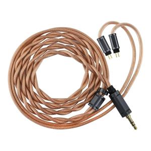 Linsoul Tripowin Nimbus Hybrid Single Crystal Copper IEM Cable, Litz TYPE5 & AWG 19 Earphone Cord, HiFi Replacement Wire for in Ear Monitor & Wired Earbuds (2Pin)(2Pin)