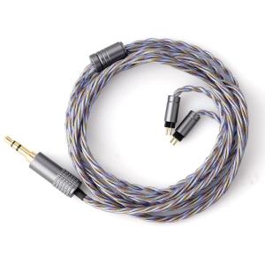 Linsoul Tripowin Zoe Upgraded Earphone Cable, in Ear Monitor Cable, 4-Core Pure Copper Silver-Plated Copper Gold-Plated 24AWG Litz Wire for Musician Audiophile(3.5mm, 2pin 0.78mm)(2pin)