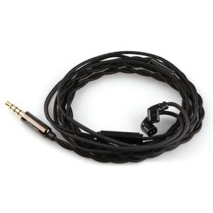 Linsoul Tripowin Zombur in Ear Monitor Cable, 4N High Purity OFC Oxygen Free Cable HiFi Wired IEM Cable, Cotton Yarn Outer Layer, 3.5mm Audio Jack for Musician Audiophile(Without Mic, MMCX)(Recessed 2-Pin)