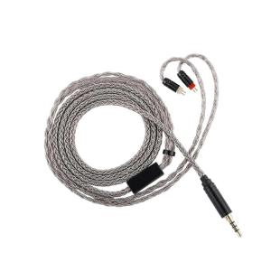 Linsoul Tripowin Zonie HiFi In-Ear Monitor Upgrade Cable, with Omni Mic, 16-Core Silver-Plated SPC Earphone Cable, Type-C/3.5mm Options, 1.25m SPC Tangle-Free Wire for Audiophiles(Typec,Recessed 2Pin)(2PIN)