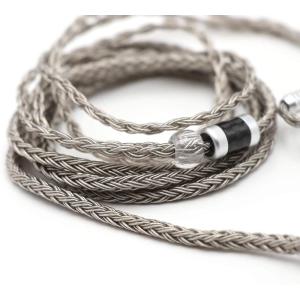 Linsoul Tripowin Zonie IEM Cable, 16 Core Silver Plated Earphone Upgraded Cords, 1.25m SPC in Ear Monitor Cable for 7HZ Timeless AE TINHIFI T2 PRO T3 T4(MMCX, 3.5mm)(Moss)(Grey)