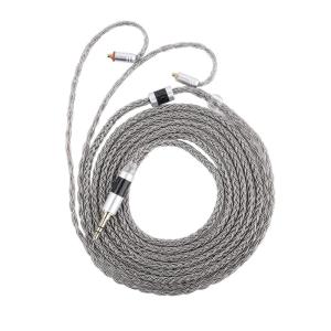 Linsoul Tripowin Zonie IEM Cable, 2m Long Earbud Cord, 16 Core Silver Plated Earphone Cable, in Ear Monitor Wire for Audiophile Musician (MMCX)(MMCX)