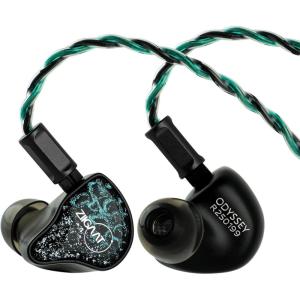 Linsoul ZiiGaat x Hangout. Audio: Odyssey 2 in Ear Monitor, 1DD + 3BA Hybrid IEM, HiFi Wired Earbuds, Neutral with Sub-Bass Tuning, with Aluminum Shell and OFC Cable for Musicians Audio Engineers